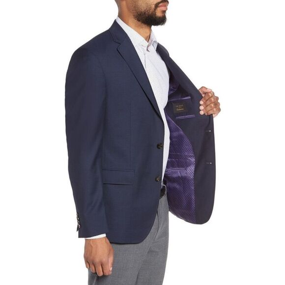 ✨TED BAKER LONDON Trevi Wool Sz 42R Blazer✨ - Picture 4 of 16